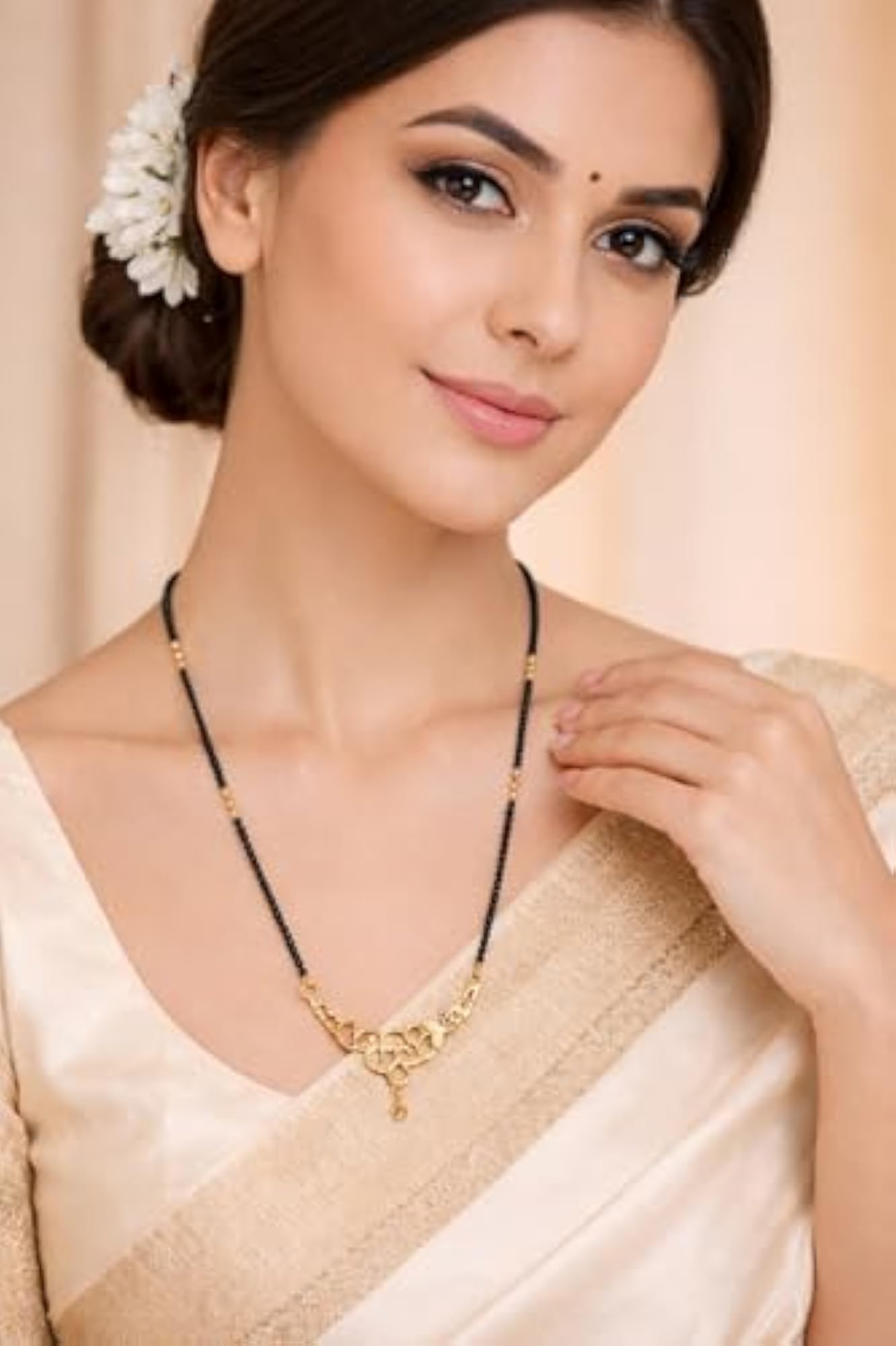 Traditional South Indian Mangalsutra for Women, 1 Gram Gold