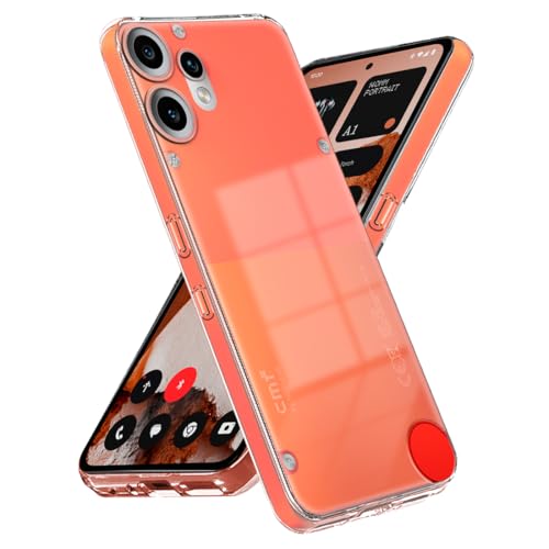 Image of Fashionury Crystal Clear Case for CMF Phone 2 Pro 5G | Yellowing Resistance | Transparent TPU Silicone | Raised Camera Lips | Slim Transparent Cover