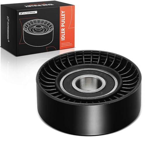 A-Premium Belt Idler Pulley Compatible with Ram 1500, 2500, 3500, 4500 & Jeep Grand Cherokee & Dodge Grand Caravan, Charger, Journey, Durango, Challenger & Chrysler Town & Country & Volkswagen