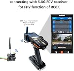 Radiolink 5.8G 48CH Transmission d'images sans fil OSD 800TVL Émetteur de caméra commutable 25mw/100mw/200mw pour FPV RC Voiture FPV Drone de course Quadcopter