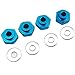 ShareGoo Metal 12mm to 17mm Wheel Hex Adapter Adaptor Converter Compatible with Tamiya Axial RC4WD Traxxas HPI Himoto HSP Losi Kyosho RC 1/10 On-Road Car Buggy Truck Tyre Tires