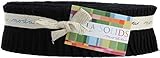 Bella Solids Black Honey Bun 40 1.5-inch Strips Moda Fabrics 9900HB 99