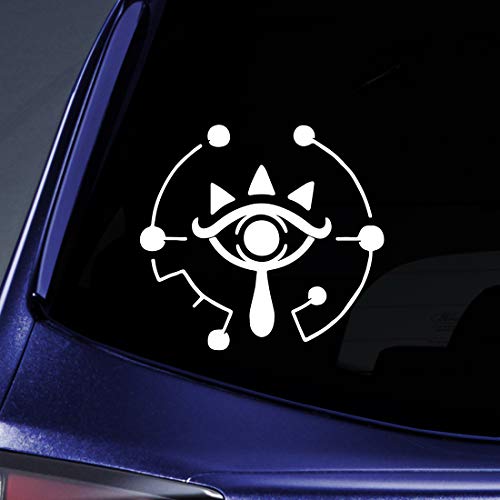 Bargain Max Decals Zelda Eye Geometry Sticker Decal Notebook Car Laptop 5.5" (White)