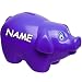 Produktbild alles-meine.de GmbH große XL - Spardose - Schwein - lila / violett - inkl. Name - 19 cm groß - stabile Sparbüchse aus Kunststoff / Plastik - Sparschwein - Glücksbringer - für Kin..