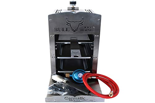Preisvergleich Produktbild Germatic BBQ Gasgrill 800° Bull Burner Edelstahl Steakgrill Grill Obe