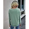 KIRUNDO-2021-Womens-Solid-Color-Sporty-Sweatshirt-Casual-Loose-Crew-Neck-Long-Sleeves-Pullover-Ribbed-Cuffs-Hem-Tops KIRUNDO 2023 Fall Winter Women's Tie Dye Sporty Sweatshirt Crew Neck Long Sleeves Pullover Ribbed Cuffs Hems Sweaters Outwear (Large, Split-Light Green)
