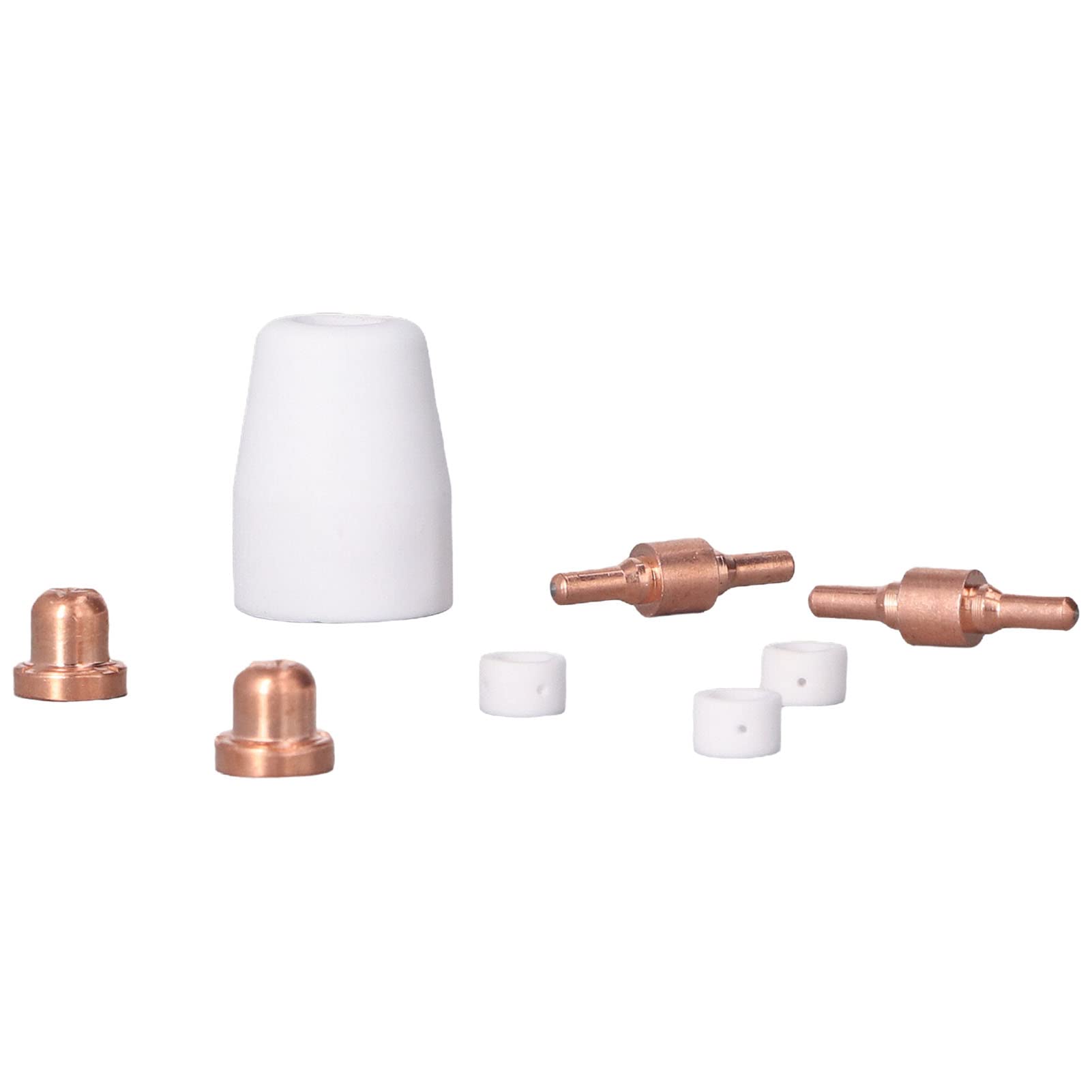 Kit de antorcha de plasma, consumibles de soldadura, juego de difusor de electrodo de boquilla, 180 piezas de piezas de cerámica para reparación de antorcha de plasma