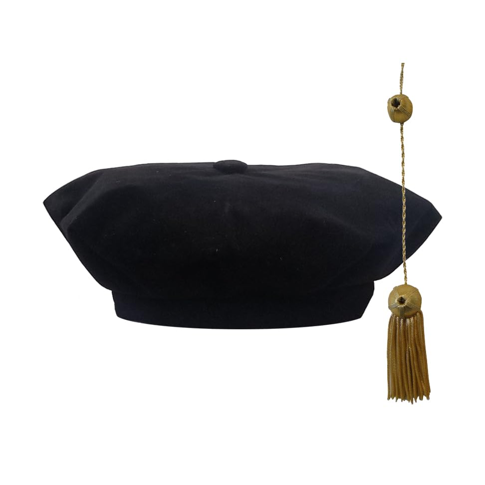 Doctoral 8 Sided Velvet Tam and Tassel