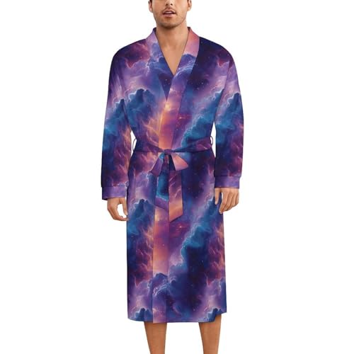 Robe de nuit en soie anti transpirante et légère avec ceinture