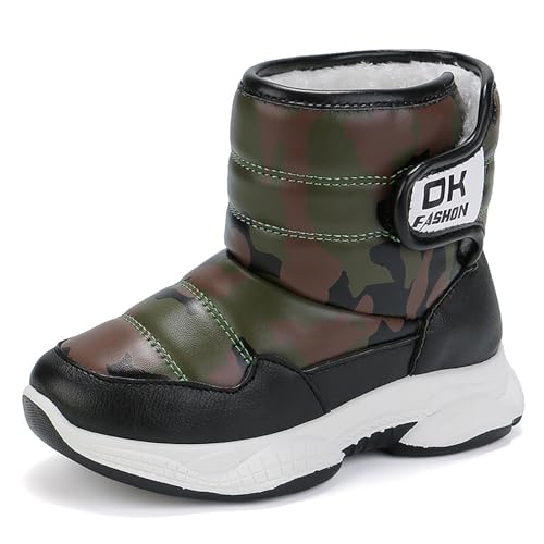 Kinder Winter Einfarbig Schneestiefel Jungen und Mädchen...