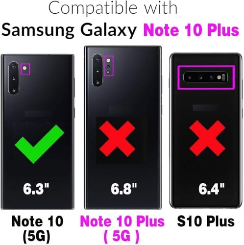 Image of COVERBLACK Soft Rubber Silicon Clear Back Cover Compatible Model for Samsung Galaxy Note 10 - Transparent