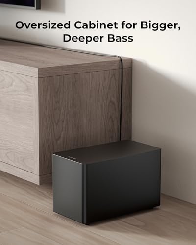 Ultimea 5.1Ch Soundbar With Dolby Atmos, Sound Bar With Subwoofer For Smart Tv, Home Theater Surround Sound System For Tv, 340W, Adjustable Bass Boost, App, Bt 5.4 (U3722) - 5