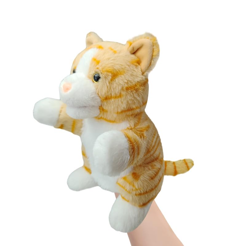 LOMTRATS 2024 Tierhandpuppen für Kinder,Kleinkind enthält Wolf,Tiger,Löwe,AFFE und bewegliche offene Münder,perfekt zum Geschichtenerzählen,im Vorschulalter und als Geburtstagsgeschenk