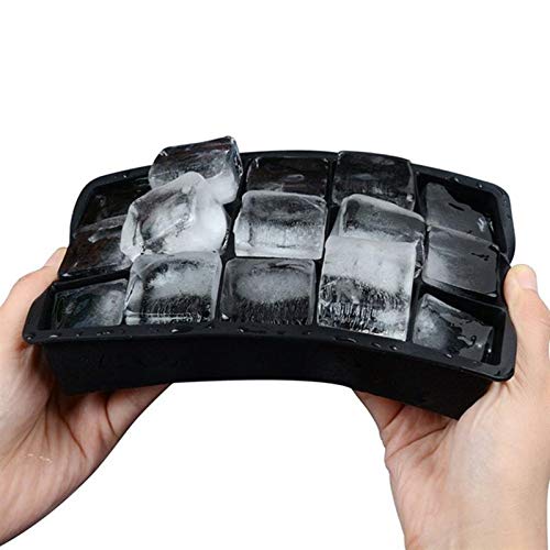 Molde de silicona para cubitos de hielo 15 cavidades 2 piezas miniatura 5