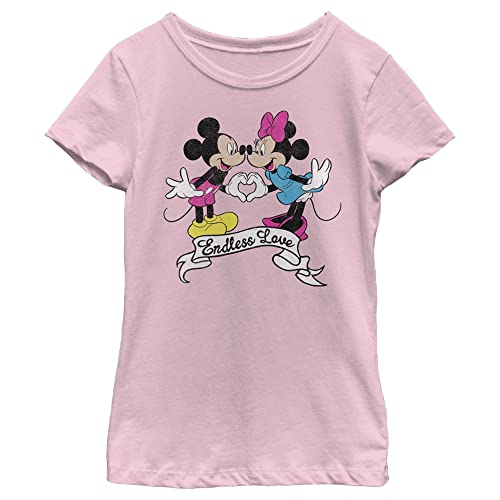 T-shirt Disney fille doux et résistant Endless Love Disney Characters en coton