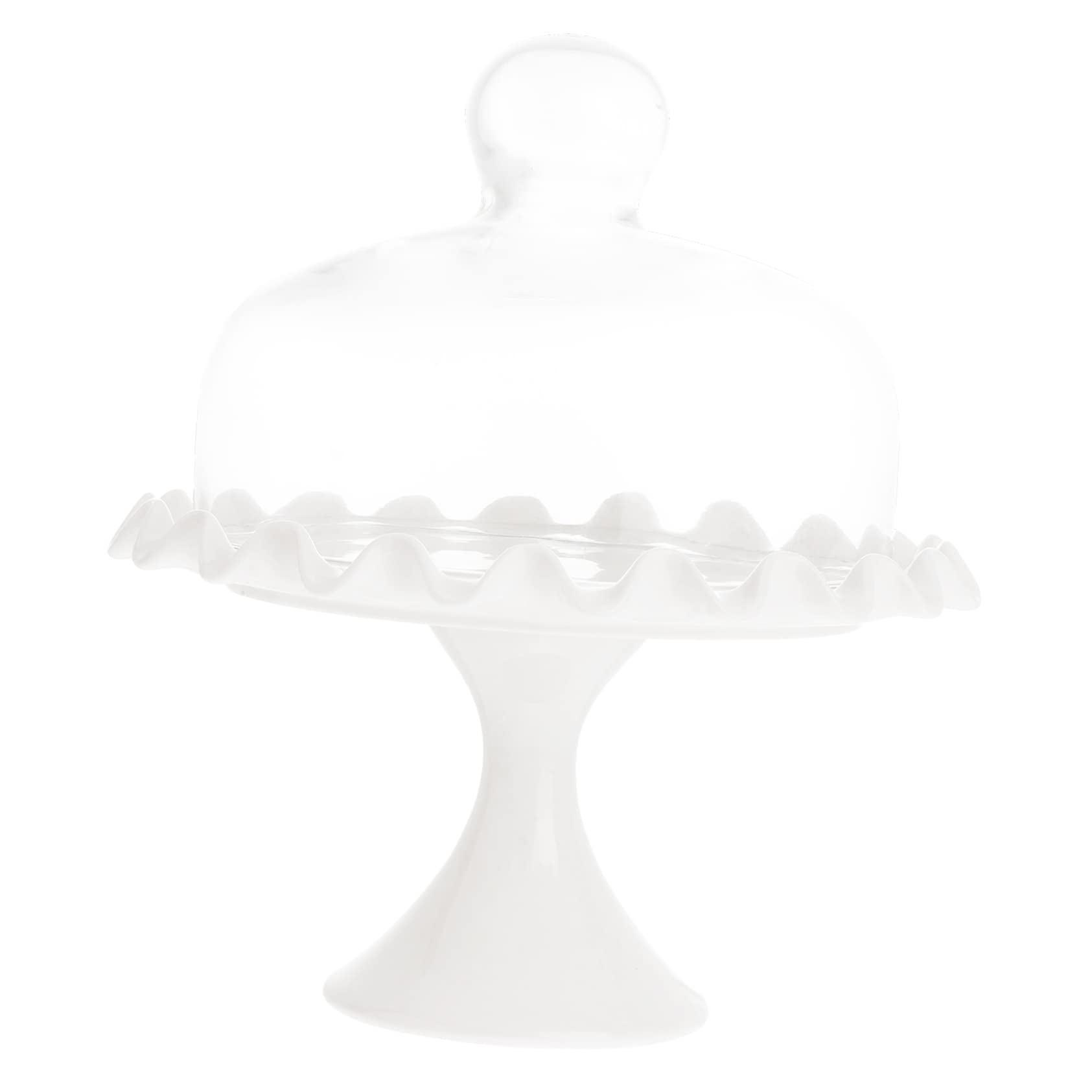 Abaodam Tapa para Tarta Tapa de Vidrio Bandeja para Conservar Pasteles Diseño Transparente sin Plomo para Postres y Aperitivos Cubre Pasteles Fácilmente