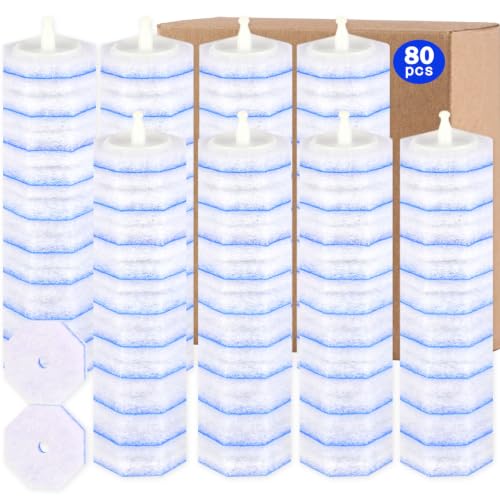 Image of 80 Count Disposable Toilet Brush Refills for Clorox Toilet Brushes | 5X Cleaning Power Scrubber Refill,High-Density Disposable Brush Refills,360 Efficient Cleaning,Fresh Fragrance