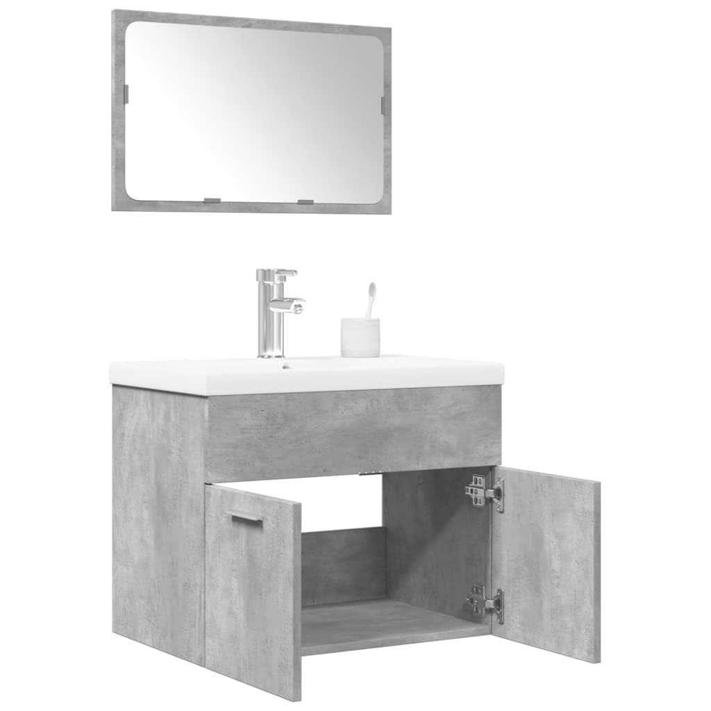 Muebles de baño con lavabo y espejo para optimizar aseos pequeños
