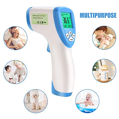 ALEXTREME Infrared Thermometer Baby Forehead Digital No-contact Thermometers Body Temporal Basal Temperature Measurement Tool for Fever Kids Children Adults Infants, New Version, Random Color (random) - Thumbnail 4