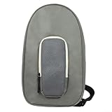 Yhenlovtt Pickleball Schlägerrucksack mit Stoffpaddeln, großes Fassungsvermögen, Pickleball für Tasche, Bau, Oxford-Schläger, Tennisplatz (grau)