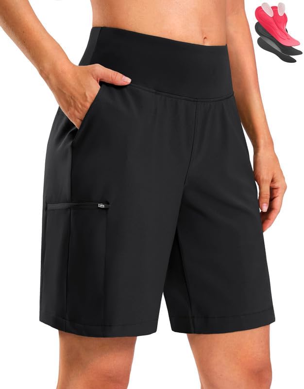 Bikewa Women's Mountain Bike Shorts 4D Padded Cycling Riding Biking Bicycle Biker Cycle Shorts for Women
