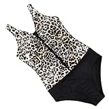 Traje de baño de una Pieza Traje de baño una Pieza for Mujer, Traje Sexy for, brasileño Liso con realce for Verano, Trajes Talla Grande(B4088LP,L)