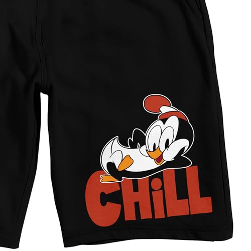Bioworld Chilly Willy Chill Men's Black Sleep Pajama Shorts2