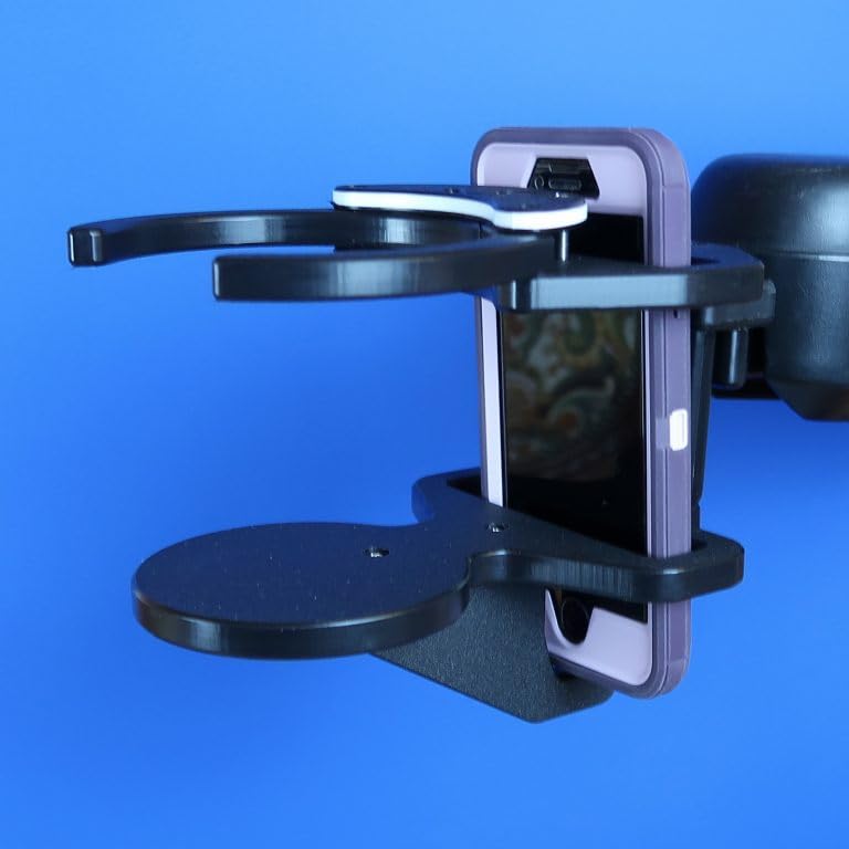 Powerchair Combo Phone & Adjustable Drink Holder Snapit! | A0015CA (Pride Quantum Q6 Edge)