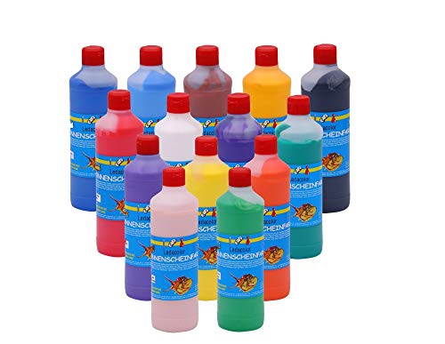 Original Sonnenscheinfarbe | 14 Farben 500 ml | Extrem elastisch | Hochglänzend lackähnliche...