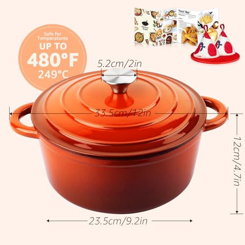 Overmont Casseruola in Ghisa Smaltata