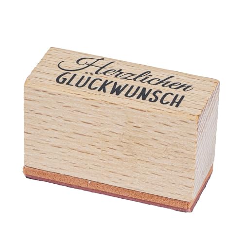 Ideen mit Herz Stempel-Set | Anlässe | 24-teilig | 23 Stempel mit Schriftzügen und Motiven, 1 Stempelkissen schwarz | Handlettering | für Scrapbooking, Basteln, DIY, Grußkartengestaltung