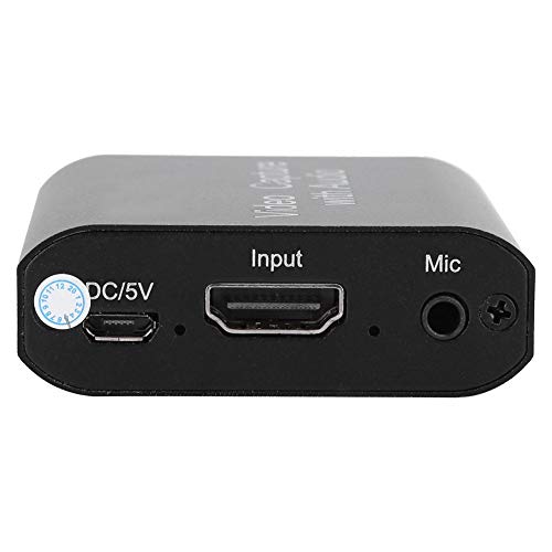 Tarjetas de Captura de Audio y Video, Dispositivo de Captura de Video HDMI 4K con Salida de Bucle, Dispositivo de Captura de Juegos Full HD 1080P, Grabador de Video Game Grabber