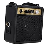 CIYODO Mini Amplificador Eléctrico para Guitarra Amplificador Compacto y Portátil Ajustables para Práctica y Pequeñas Presentaciones Compatible con Diversos Instrumentos