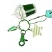 PRETYZOOM Boba Keychain Kawaii Keychain Milk Tea Keychain Keyring Bubble Tea Acesscory Exquisite Key Holder 1PC ( Green )