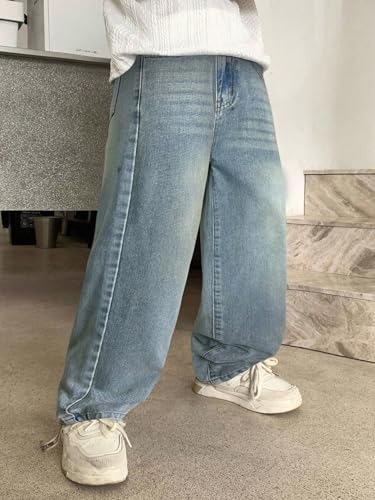 Image of Lymio Junior's Boys Jeans Pant | Kids Jeans for Boys | Denim Baggy Pants | Loose Fit Casual Trousers for Children (LK-52-53)
