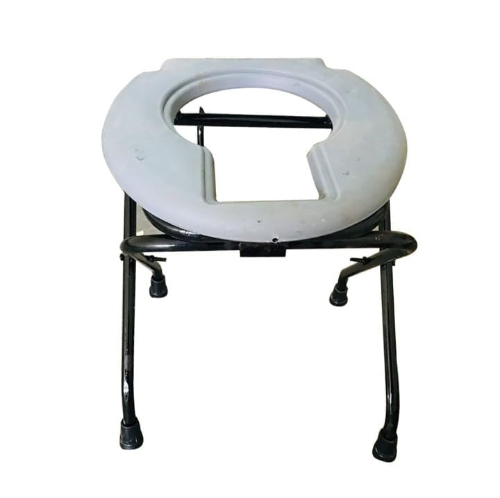 Image of Aamon Portable Lightweight & Folding Temporary Commode Toilet Seat for Adult & Seniors (Pack of 2)