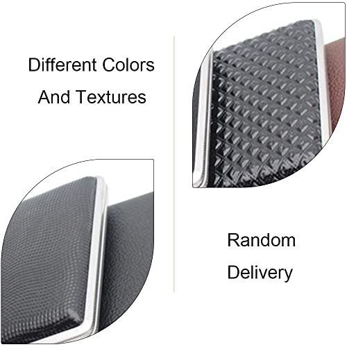 2 Pack Cigarette Cases Leather Cigarette Tin Double Sided Flip Open Pocket Cigarette Box For 16 Cigarettes(Random 2 Packs Shipped) #TOP2