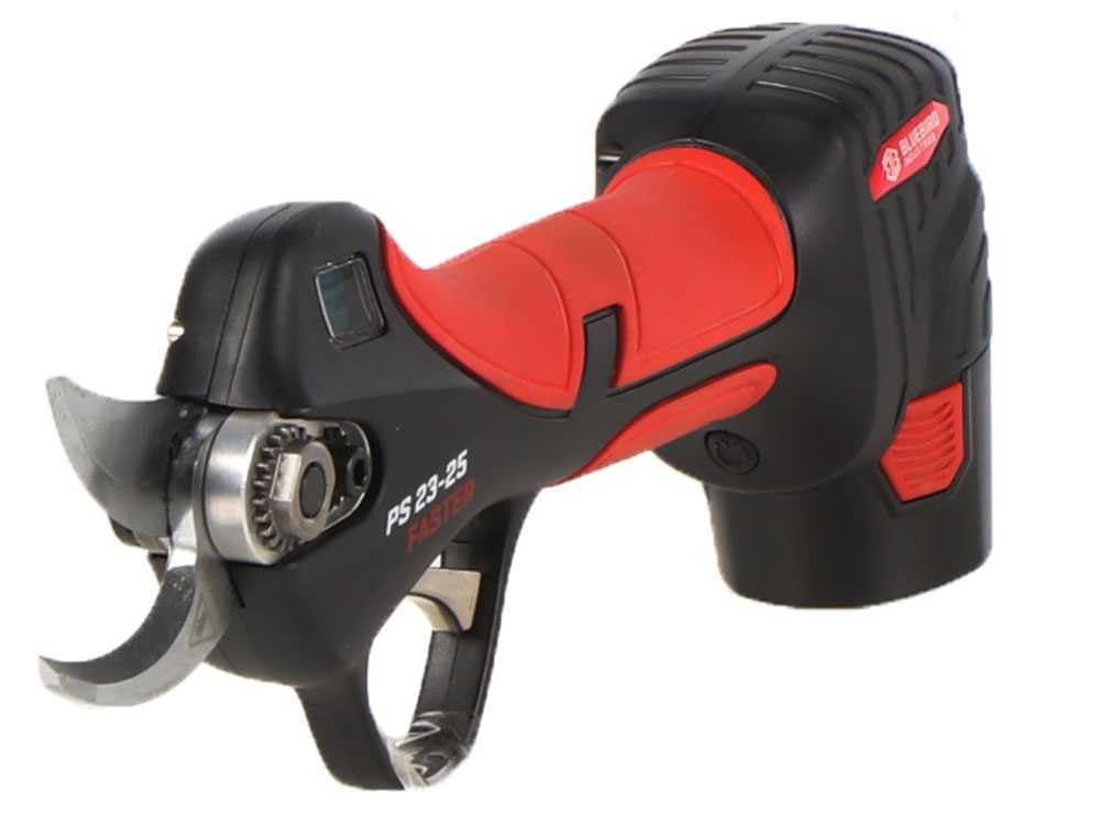 Blue Bird Forbice Potatura PS 23-25 FASTER con due batterie e un caricabatteria - 2x 2.5Ah 12.6V