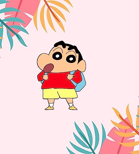 Image of Wooden Shinchan Fridge Magnet Attractive Cartoon Theme Magnet for Indoor Decoration (Pack of 1)