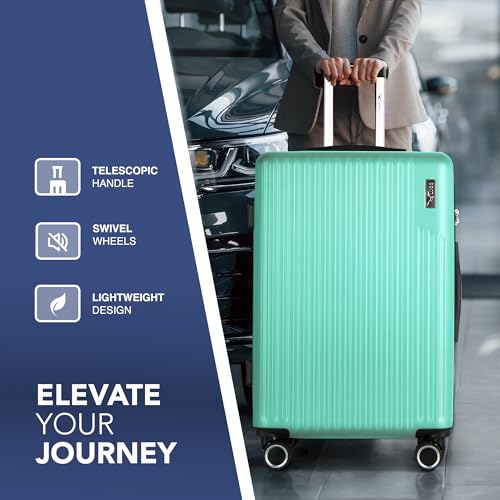 LUGG 28inch Vacay Suitcase ABS Luggage with TSA Indent Lock, Aluminium Trolley Handle, 360° Spinner Wheels, Water-Resistant & Durable Material - Airline Compatible (76.5 x 30 x 50.5cm) - Image 4