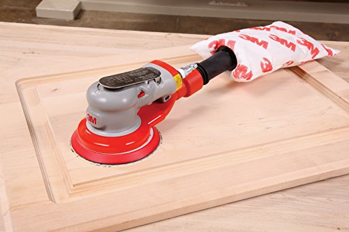 3M Random Orbital Sander - Elite Series 28510, Air-Powered, Self-Generated Vacuum, 6 Inch, 5/16" Orbit #TOP1