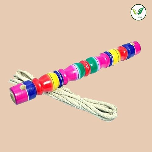 Image of Wooden Thottil Kambu (Multicolour)
