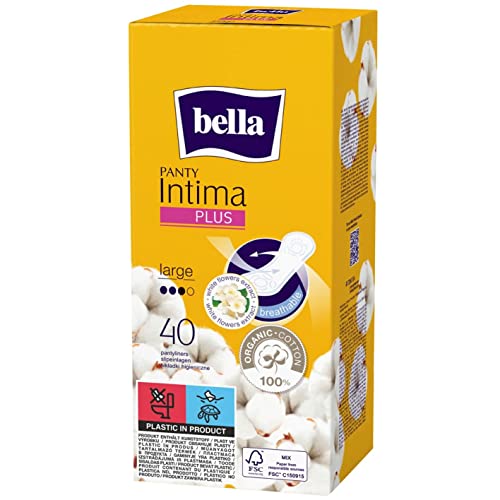 Bella Panty Intima Plus Panty Liners For Women Daily Use|100 % Cotton Topsheet ,Ultra Thin | 17.6Cm Long | Perfect For White Discharge&Light Spotting | White Flower Extracts |... - Image 2