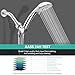 Shower Head Holder & 6 Inch Extension Arm Set - Adjustable Mount Bracket with Brass Ball Joint, Universal Adapter for Handheld/Fixed Showerheads, Chrome Finish (No Tools Needed)