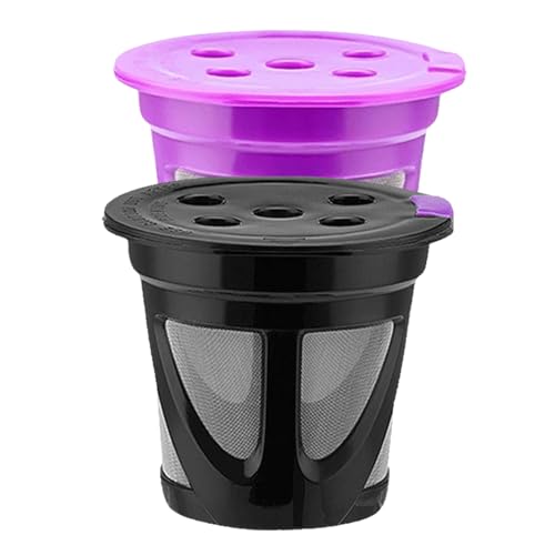 Angoily 2piezas Cápsula de Café Reutilizable con Filtro de Malla Fina Compatible con Cafetera Fácil de Limpiar Cápsula Recargable para Uso Doméstico y Viaje