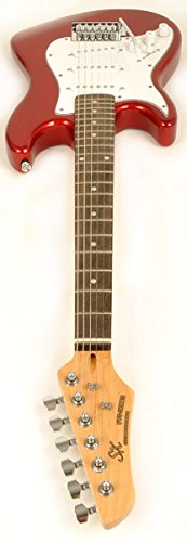 Left Handed Electric Guitar 1/2 Size (34 Inch) Red w/Pocket Amp, Carry Bag, Strap