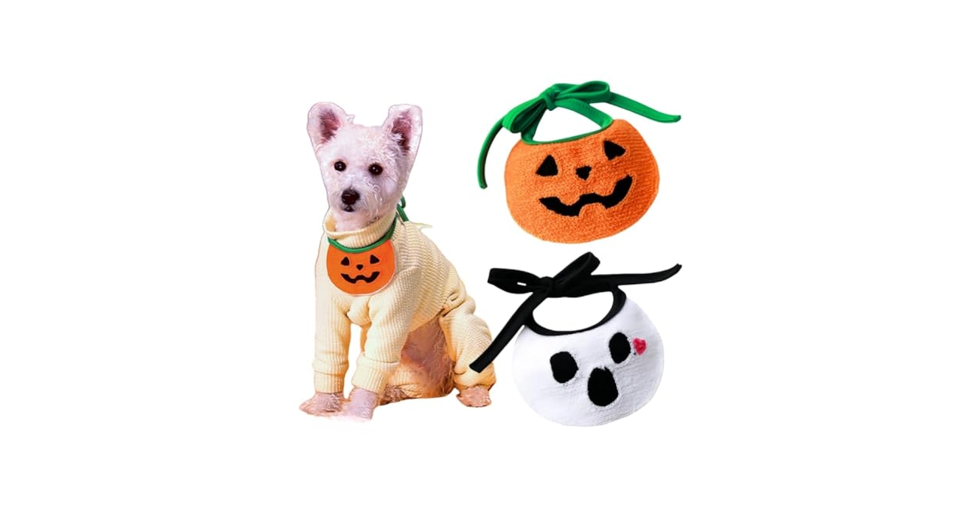Amazon | ペット ハロウィン タオル スタイ ビブ よだれかけ