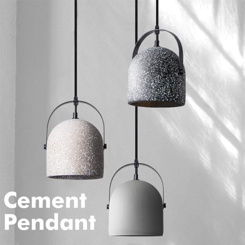 Lámpara de cemento nórdico para iluminar espacios reducidos 3