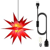 adventsstern basteln Er eignet sich als Weihnachtsdeko perfekt für Terrassen, Vordächer, Balkons und Gärten