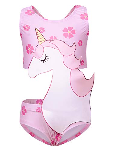 Kantenia Pequenas Meninas Um Fato de Peça Bikini Seco Rápido Roupa de Praia Terno de Banho Beachwear